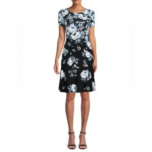 KARL LAGERFELD PARIS Floral Print Fit & Flare Dress Sz. 10 NWOT